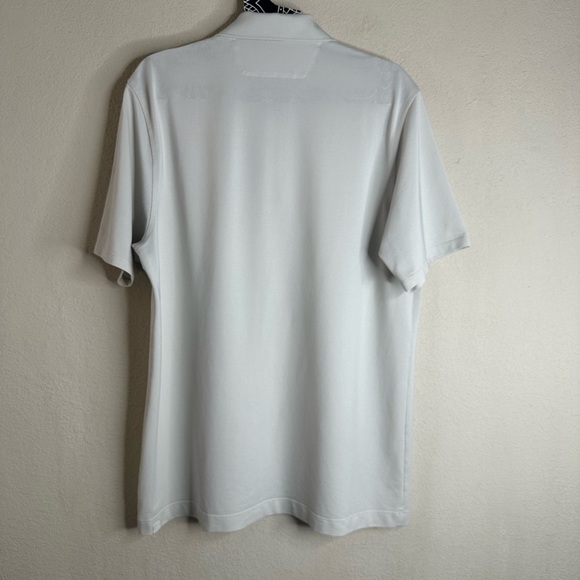 Lululemon Pique Classic-Fit Short-Sleeve Polo Shirt very light gray size XL - Picture 3 of 4